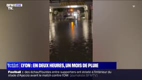 Métro inondé, autoroute coupée... En deux heures, il est tombé l'équivalent d'un mois de pluie à Lyon