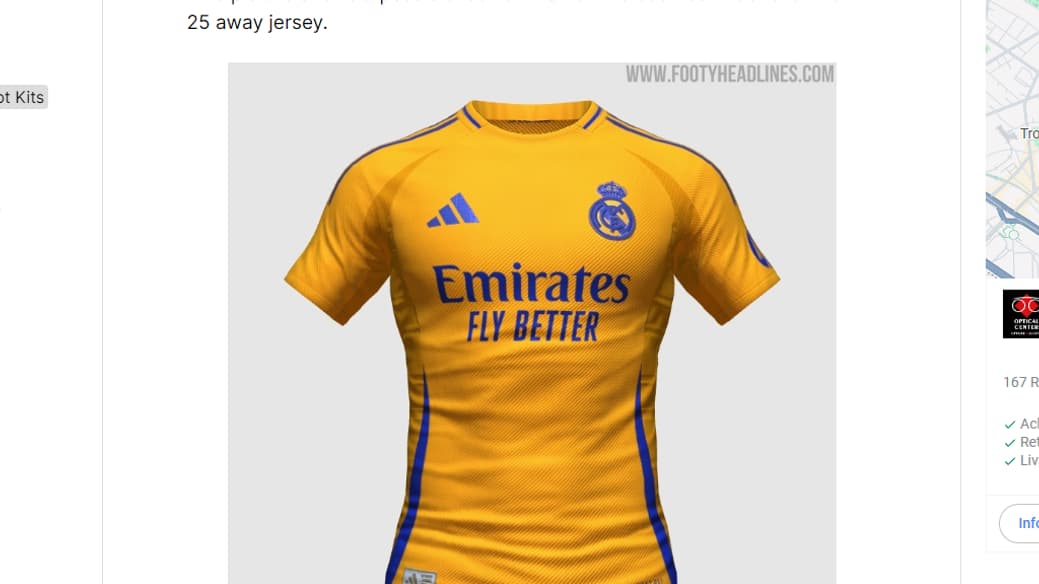 Le possible maillot extérieur du Real Madrid pour la saison 2024-2025