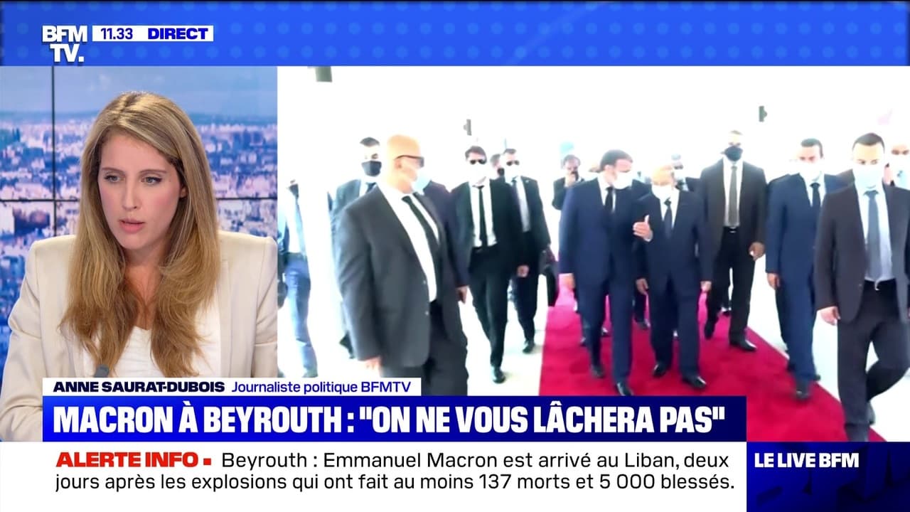 Emmanuel Macron A Beyrouth Une Visite Chargee De Symboles Qui Represente Une Petite Lueur D Espoir Au