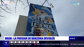 Bron: une fresque en l'honneur de Karim Benzema dévoilée