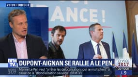 Second tour de la présidentielle: Nicolas Dupont-Aignan se rallie à Marine Le Pen (2/2)