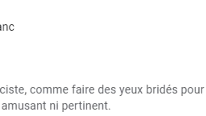 Un avis laissé le 29 mai 2021 sur Google Play Store par un utilisateur du jeu Picolo.