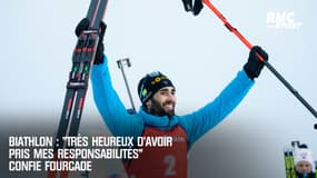 Biathlon : "Très heureux d’avoir pris mes responsabilités" confie Fourcade