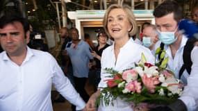 Valérie Pécresse, en Guadeloupe, le 4 avril 2022