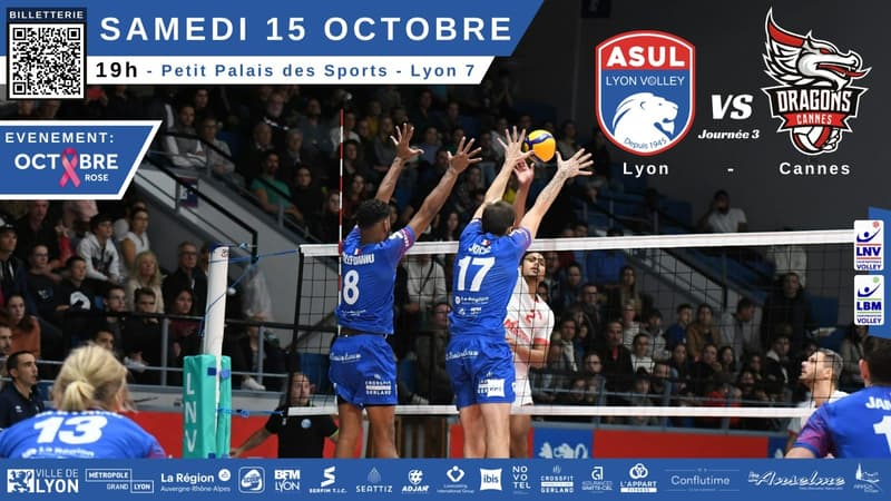 BFM LYON PARTENAIRE DE L’ASUL LYON VOLLEY-BALL