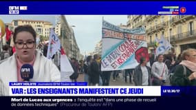 Var: les enseignants ont manifesté à Toulon