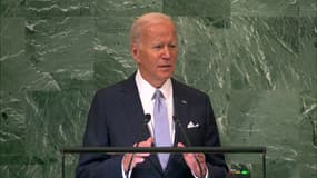 Joe Biden devant l'ONU le 21 septembre 2022.