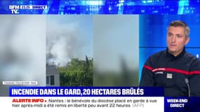 Incendie en cours dans le Gard: 20 hectares brûlés et 3 pompiers blessés - 19/07