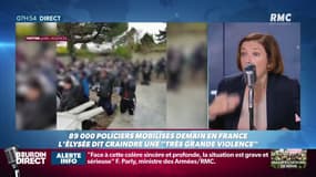 Interpellation de lycéens: "Je mesure la force des images mais il faut prendre du recul" selon la ministre des Armées sur RMC