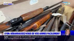 Une opération d'abandon des armes dans le Rhône