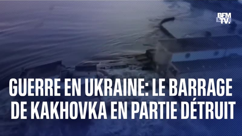 Guerre en Ukraine: le barrage hydroélectrique de Kakhovka en partie détruit après une explosion