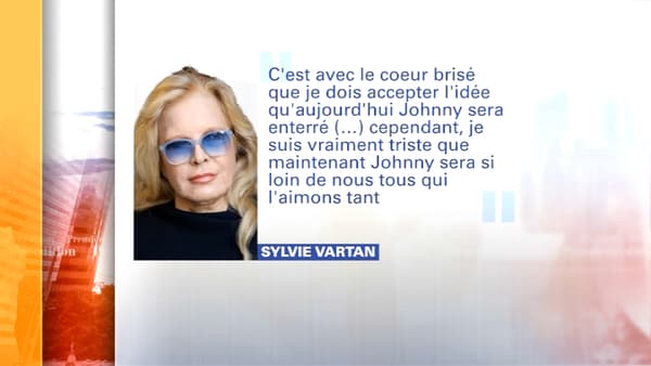 Sylvie Vartan annonce qu'elle n'assistera pas aux obsèques de Johnny Hallyday à Saint-Barthélémy Sylvie Vartan annonce qu'elle n'assistera pas aux obsèques de Johnny Hallyday à Saint-Barthélémy