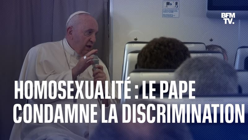 Le pape François dénonce la discrimination de l'homosexualité