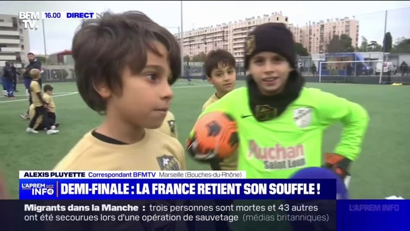 À Marseille, sur les terrains d'entrainement, le match France-Maroc est dans toutes les têtes