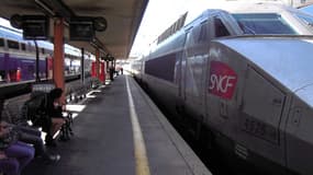 TGV arrêté en gare de Toulon. (Illustration)