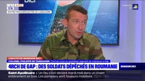 Des soldats du quatrième régiment de chasseurs de Gap dépêchés en Roumanie