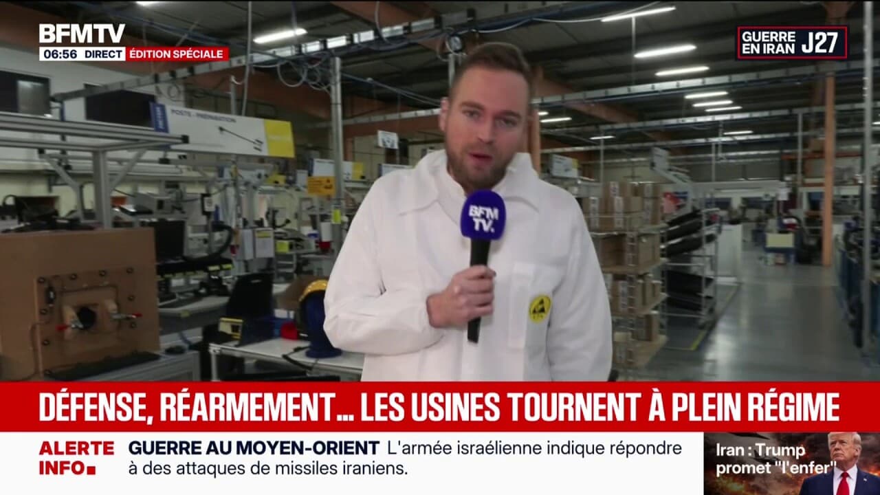 "Les commandes arrivent": les usines du secteur de la défense et de l'armement tournent à plein régime en France 