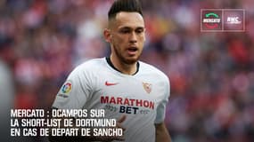 Mercato : Ocampos priorité de Dortmund en cas de départ de Sancho