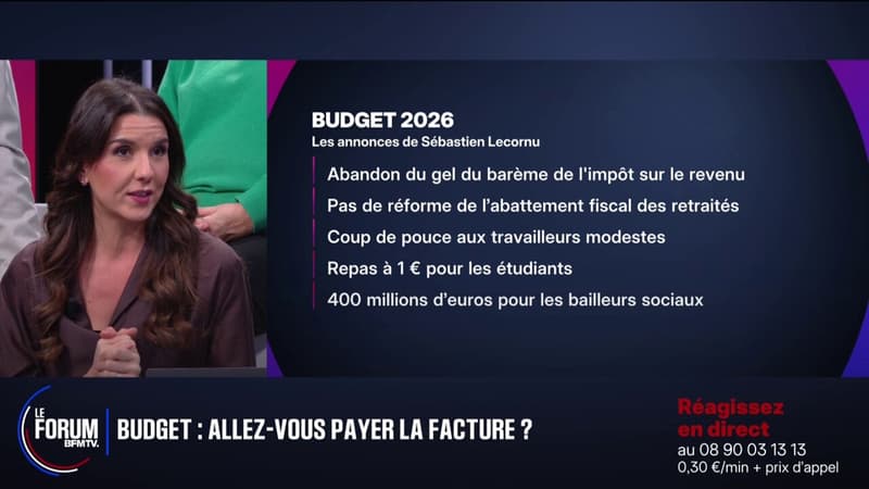 FORUM BFM - Les mesures proposées par Sébastien Lecornu dans son budget
