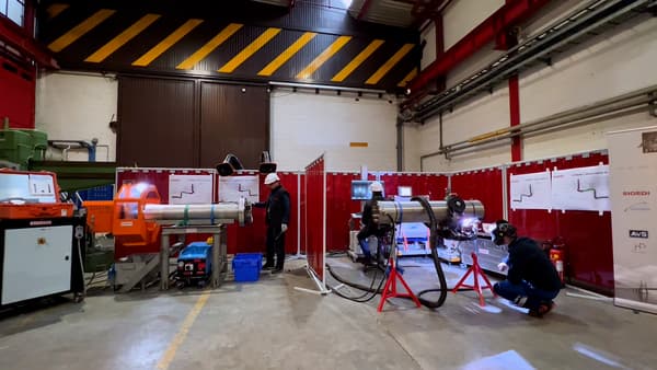 Un atelier spécialement dédié au traitement de la CSC prépare les remplacements des tronçons du réacteur numéro 4 de Cattenom lors de sa visite décennale