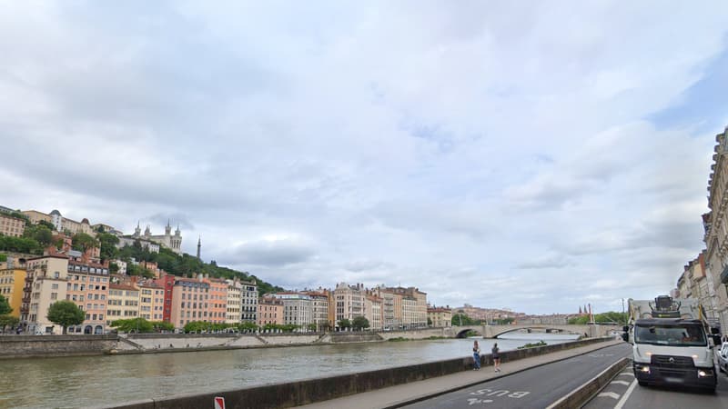 Le quai Tilsitt à Lyon