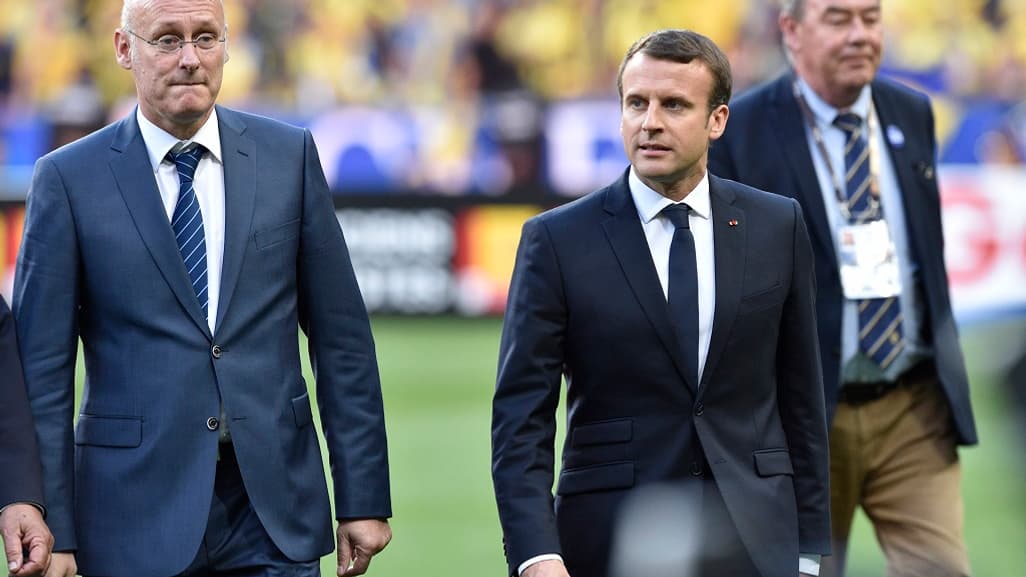 Bernard Laporte - Emmanuel Macron Bernard Laporte - Emmanuel Macron