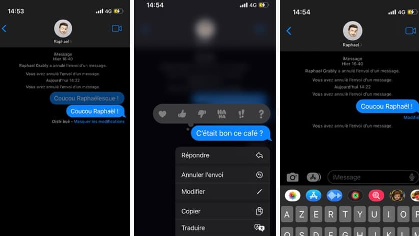 Les annulations et modifications de message sur iOS 16 Les annulations et modifications de message sur iOS 16