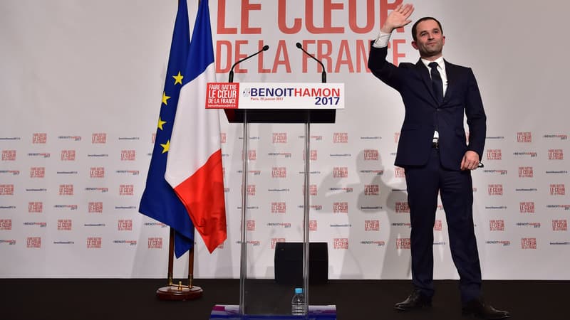 Benoît Hamon le 29 janvier 2017. 