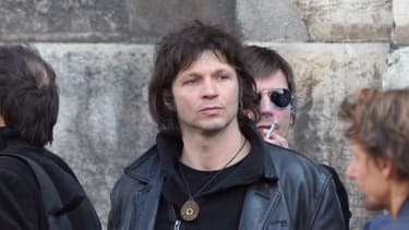 Bertrand Cantat, aux funérailles d'Alain Baschung, en 2009.