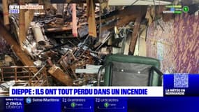 Seine-Maritime: à Dieppe, un couple a lancé une cagnotte en ligne après l'incendie de leur commerce et leur appartement 