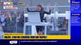 Rilès: défi réussi pour le rappeur rouennais, courir 24 heures "poursuivi" par des scies géantes