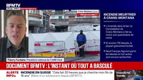 "Tout ce qu'on doit utiliser doit être résistant au feu": Thierry Fontaine, président de l'UMIH Nuit, s'exprime à propos de l'incendie à Crans-Montana