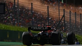 Max Verstappen lors de la course sprint du Grand Prix d'Autriche, samedi 9 juillet 2022.