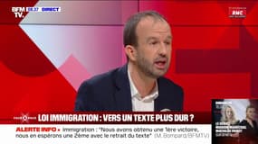 Loi immigration: "C'est une hérésie de considérer qu'il faut supprimer l'aide médicale d'état", selon Manuel Bompard 