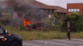 Un avion s'est écrasé un peu avant midi sur la zone d'activité de Wambrechies