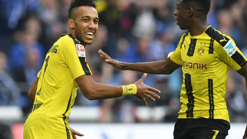 Pierre-Emerick Aubameyang et Ousmane Dembélé