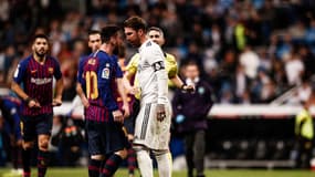 Sergio Ramos face à Lionel Messi en 2019