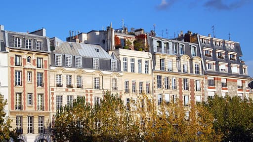 Des immeubles parisiens.