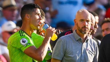 Cristiano Ronaldo et Erik Ten Hag en août 2022.