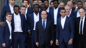 François Hollande et les Bleus