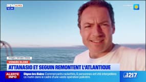Vendée Globe: Romain Attanasio et Damien Seguin remontent l'Atlantique