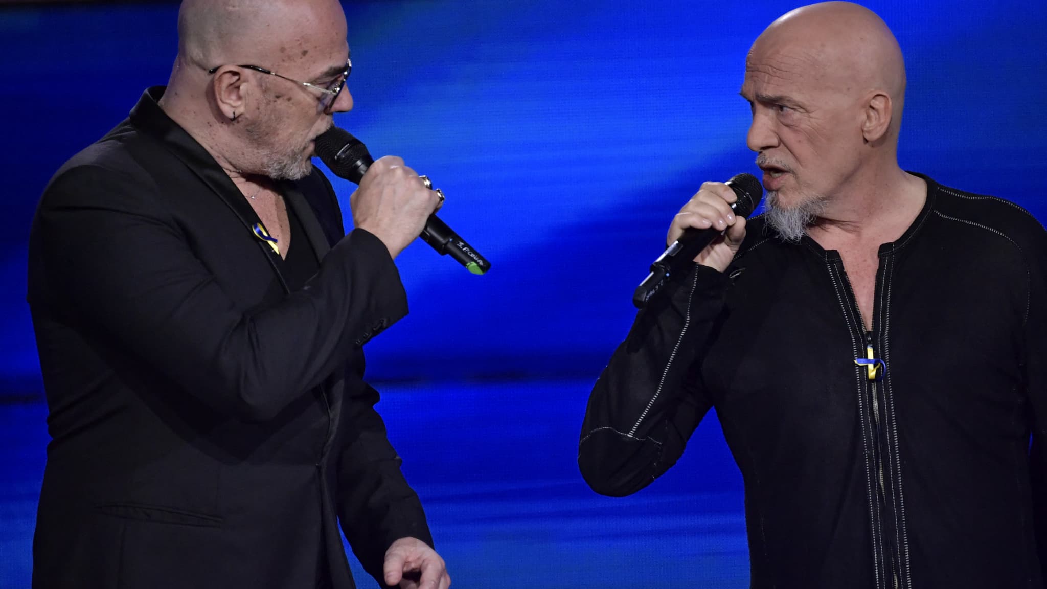 Florent Pagny et Pascal Obispo en 2022 lors du concert United for Ukraine.