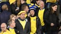 L'inquiétude des supporters suédois lors du match Belgique-Suède (1-1, qualifs Euro 2024) arrêté après un attentat à Bruxelles, le 16 octobre 2023