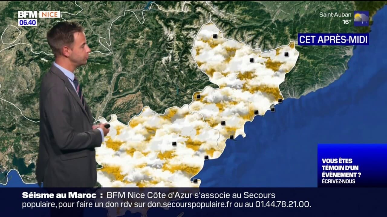 Météo Côte d’Azur des averses puis de nombreux nuages ce lundi, jusqu