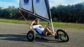Capitaine Rémi va rallier Paris à Nantes en char à voile
