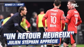 Rennes 3-1 Reims: "Un retour heureux" apprécie coach Stéphan