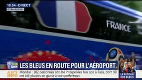 Victoire de la France: les Bleus en route pour l’aéroport