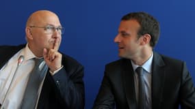 Michel Sapin et Emmanuel Macron cohabitent à Bercy