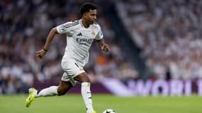 L'attaquant du Real Madrid Rodrygo en Ligue des champions, 22 octobre 2024