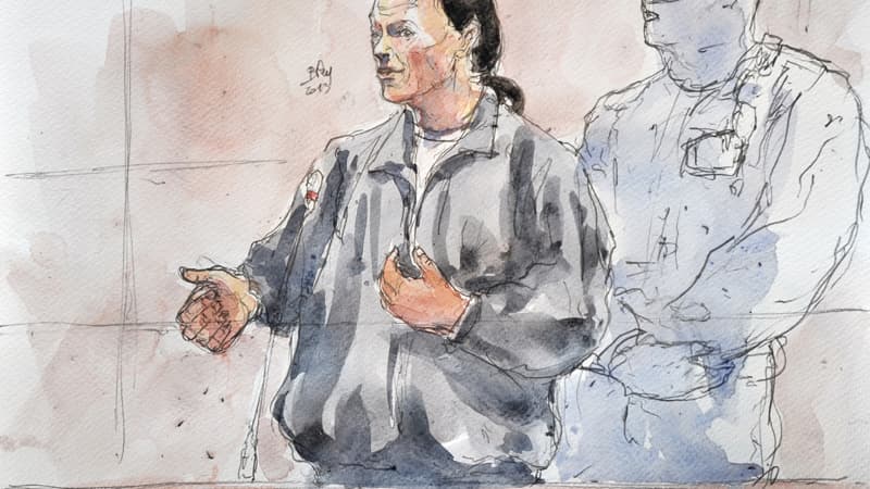 Croquis de Tony Meilhon à la barre.